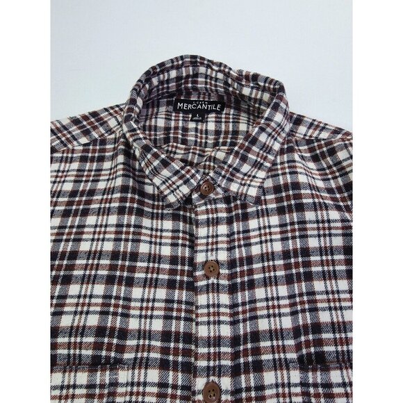 J.CREW Other - J. Crew Mercantile Size Large Mens Brown Vanilla Check Long Sleeve Flannel Shirt
